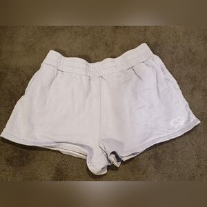 Ivory Ella Purple Athletic Shorts with Elastic Waistband